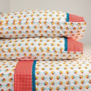 NEW Pioneer Woman King Sheet set 100% cotton with matching storage bag